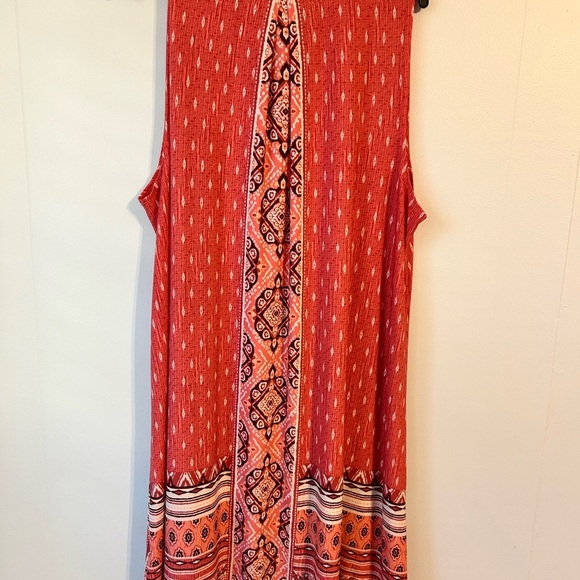Women’s‎ 2X new directions curvy Sleeveless Red Patterned Dress. NWOT - Picture 8 of 9